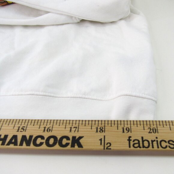 Love For Humanity Women's White Fleece Graphic Design Whiskey Sweat Shirt Size L - Picture 11 of 12